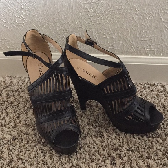 bucco Shoes - Black Heels